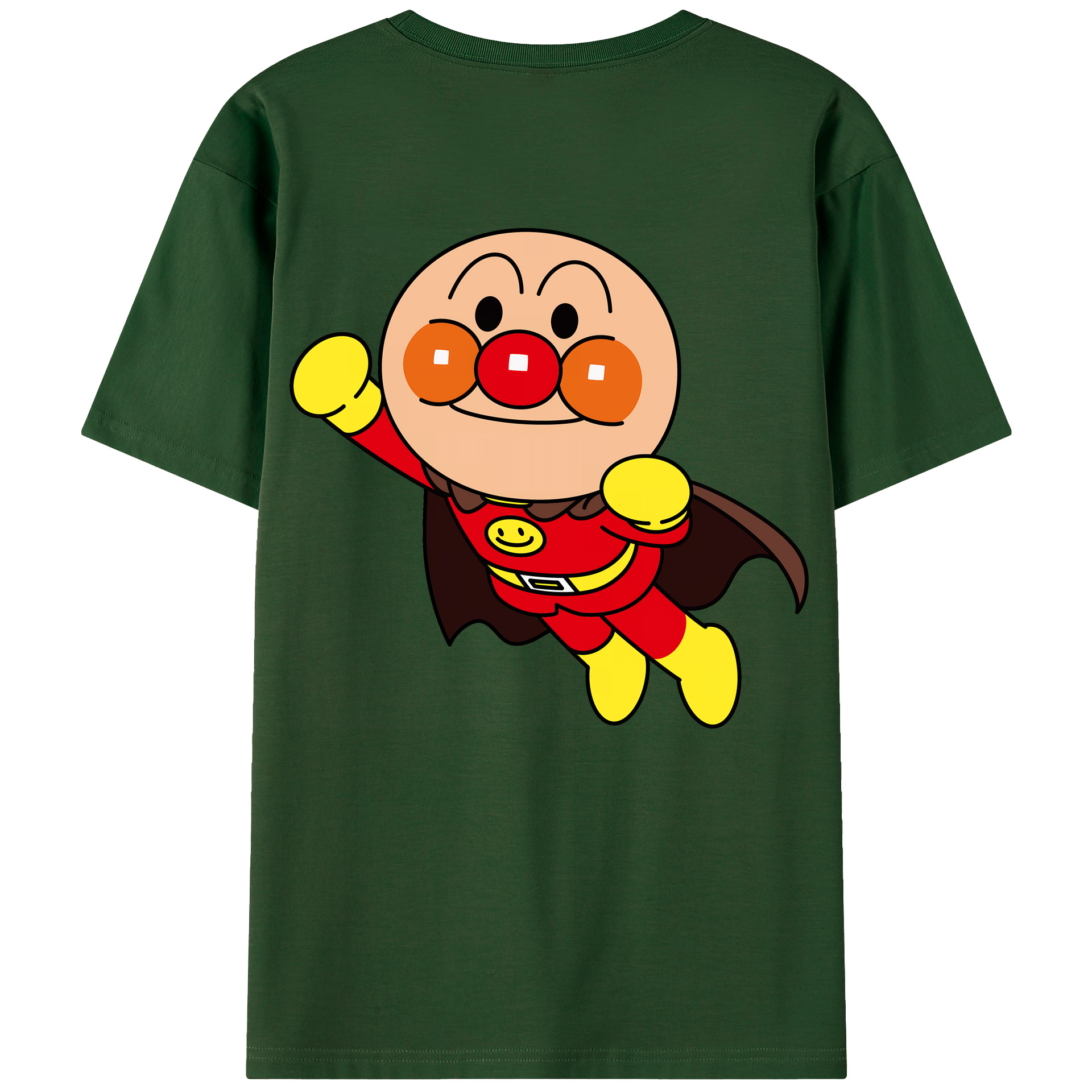 （画像用） アンパンマン Anpanman 綿100％半袖Tシャツ（背面プリント）
